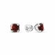 Серебряные серьги АЛЬКОР 02-0642/00ГР-00 с гранатом