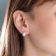 Серебряные серьги Platina 02-0725-00-401-0200 с фианитом