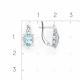 Серебряные серьги Platina 02-0960-00-207-0200 с топазом и фианитом