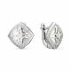 Серебряные серьги АЛЬКОР 02-1026/00КЦ-00 с фианитом