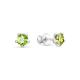 Серебряные серьги АЛЬКОР 02-1193/00ХР-00 с хризолитом