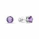 Серебряные серьги АЛЬКОР 02-1194/00АМ-00 с аметистом