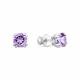 Серебряные серьги АЛЬКОР 02-1195/00АМ-00 с аметистом
