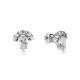 Серебряные серьги АЛЬКОР 02-1366/00КЦ-00 с фианитом