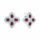 Серебряные серьги АЛЬКОР 02-1549/00ШР-00 с фианитом и шпинелью