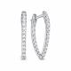 Серебряные серьги АЛЬКОР 02-1576/00КЦ-00 с фианитом