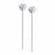 Серебряные серьги АЛЬКОР 02-1634/00КЦ-00 с фианитом