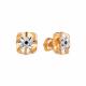 Серебряные серьги АЛЬКОР 02-1760/00ЧБ-06 с чёрным бриллиантом