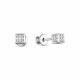 Серебряные серьги АЛЬКОР 02-2001/00КЦ-00 с фианитом
