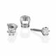 Серьги из белого золота Platina 02-2055-00-401-1120-03 с фианитом