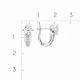 Серебряные серьги Platina 02-2058-00-401-0200 с фианитом