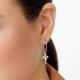 Серебряные серьги АЛЬКОР с золотой накладкой и бриллиантом 02-2065/000Б-00