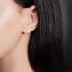 Серьги из комбинированного золота Platina 02-2080-00-401-1111-03 с фианитом