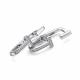 Серебряные серьги АЛЬКОР 02-2154/00КЦ-00 с фианитом