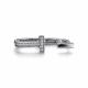 Серебряные серьги АЛЬКОР 02-2154/00КЦ-00 с фианитом