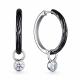 Серебряные серьги АЛЬКОР 02-2466/00КЦ-07 с фианитом