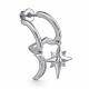 Серебряные серьги АЛЬКОР 02-2596/00КЦ-00 с фианитом