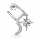 Серебряные серьги АЛЬКОР 02-2596/00КЦ-00 с фианитом