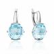 Серебряные серьги Platina 02-2853-00-201-0200 с топазом