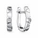 Серебряные серьги АЛЬКОР 02-2878/000Б-00 с бриллиантом