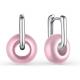Серебряные серьги АЛЬКОР 02-2887/00РК-00 с фианитом и кварцем