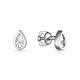 Серебряные серьги АЛЬКОР 02-2894/000Б-00 с бриллиантом