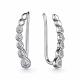 Серебряные серьги АЛЬКОР 02-2945/00КЦ-00 с фианитом