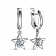 Серебряные серьги АЛЬКОР 02-3037/00КЦ-00 с фианитом
