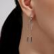 Серебряные серьги АЛЬКОР 02-3084/0000-00