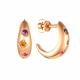 Серебряные серьги АЛЬКОР 02-3134/КЦ26-06 с фианитом