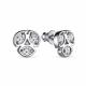 Серебряные серьги АЛЬКОР 02-3147/00КЦ-00 с фианитом