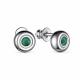 Серебряные серьги АЛЬКОР 02-3150/00АГ-00 с агатом