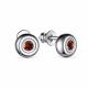 Серебряные серьги АЛЬКОР 02-3150/00ГР-00 с гранатом