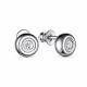 Серебряные серьги АЛЬКОР 02-3150/00ГХ-00 с горным хрусталём