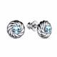 Серебряные серьги АЛЬКОР 02-3151/00ТБ-00 с топазом