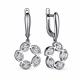 Серебряные серьги АЛЬКОР 02-3153/00КЦ-00 с фианитом