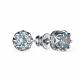 Серебряные серьги АЛЬКОР 02-3187/00ТБ-00 с топазом и фианитом
