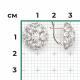 Серебряные серьги Platina 02-3188-00-401-0200 с фианитом