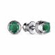Серебряные серьги АЛЬКОР 02-3188/00АГ-00 с фианитом и агатом