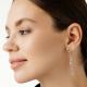 Серебряные серьги АЛЬКОР с золотой накладкой и бриллиантом 02-3285/000Б-00