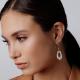 Серебряные серьги АЛЬКОР 02-3289/000Б-00 с бриллиантом