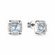 Серебряные серьги АЛЬКОР 02-3380/00ТБ-00 с топазом и фианитом