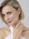 Серебряные серьги АЛЬКОР 02-3390/000Б-00 с бриллиантом