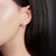 Серьги из комбинированного золота Platina 02-3446-00-101-1111-30 с бриллиантом