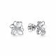 Серебряные серьги АЛЬКОР 02-3490/000Б-00 с бриллиантом
