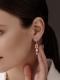 Серебряные серьги АЛЬКОР 02-3857/00ТБ-00 с топазом и фианитом