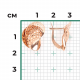 Золотые серьги Platina 02-3863-00-000-1110-48
