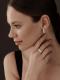 Серебряные серьги АЛЬКОР 02-3863/00КЦ-00 с фианитом