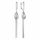 Серебряные серьги АЛЬКОР 02-3882/00КЦ-00 с фианитом