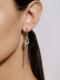 Серебряные серьги АЛЬКОР 02-3882/00КЦ-00 с фианитом